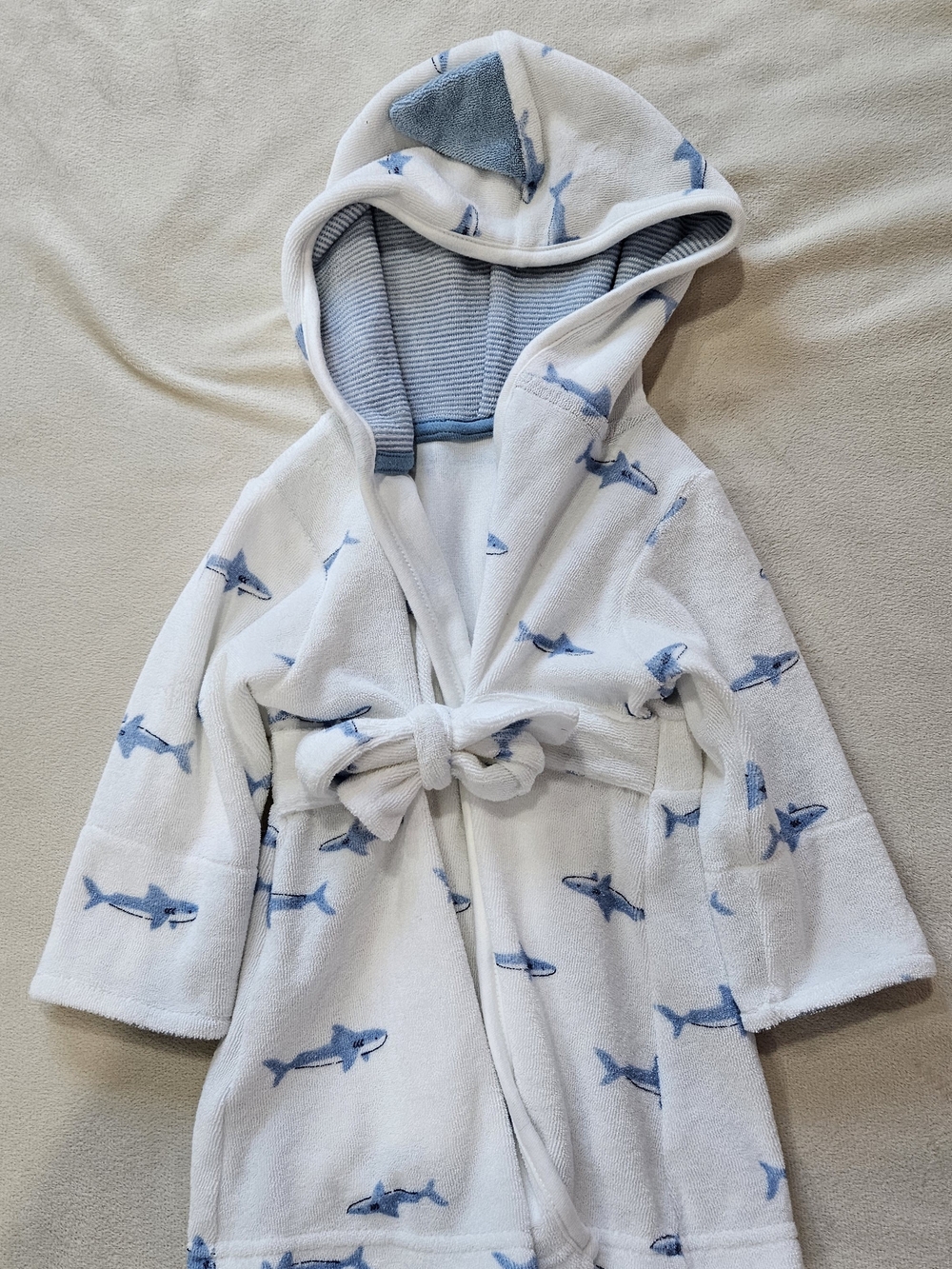 Kids Shark Hooded Bathrobe - Unknown Brand